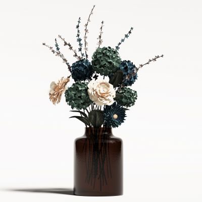 现代花瓶花艺植物