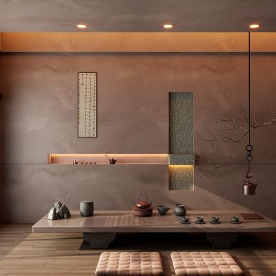 中式诧寂风茶室