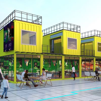 现代集装箱台球室3D模型