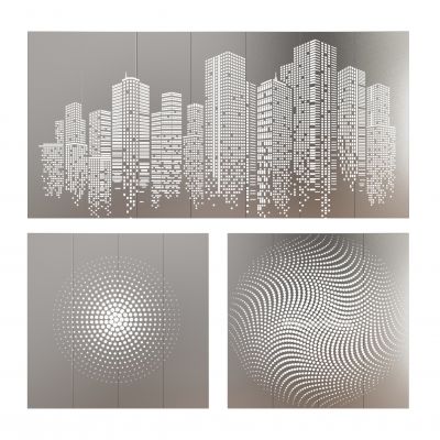 现代护墙板 穿孔板 铝板