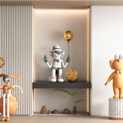 现代饰品摆件公仔雕像