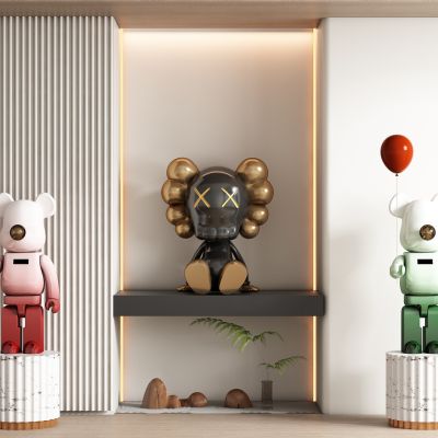 现代饰品公仔雕塑摆件