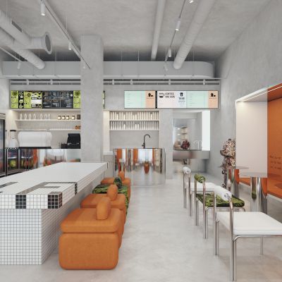 现代工业风咖啡厅