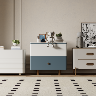 现代床头柜 摆件