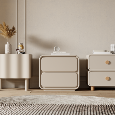 现代床头柜 摆件