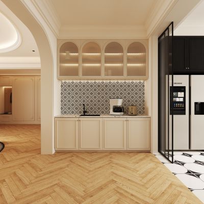 法式餐边柜 餐厅