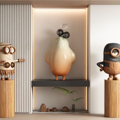 现代饰品公仔雕塑摆件