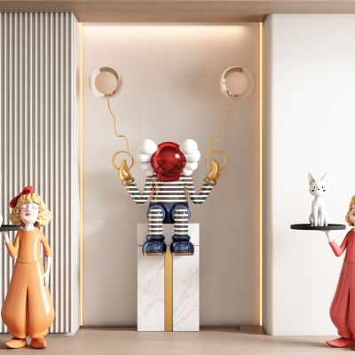 现代饰品公仔雕塑摆件