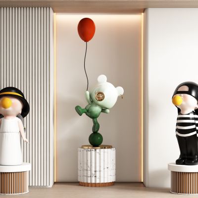 现代饰品公仔摆件