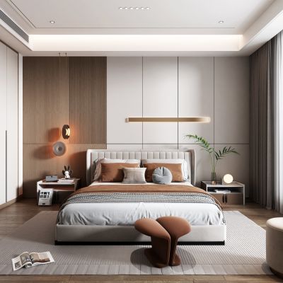 现代轻奢卧室