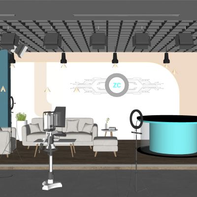 现代直播间 演播室 录播室 采访 新闻 主播 访谈