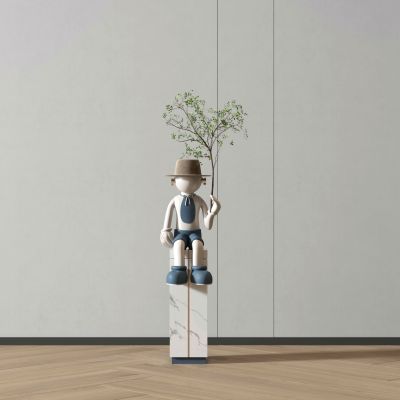 现代室内潮玩手办雕塑摆件