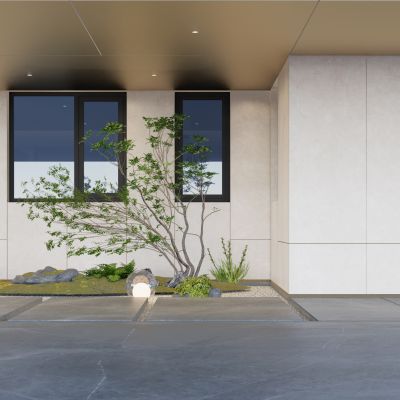 现代售楼处内部_看房通道