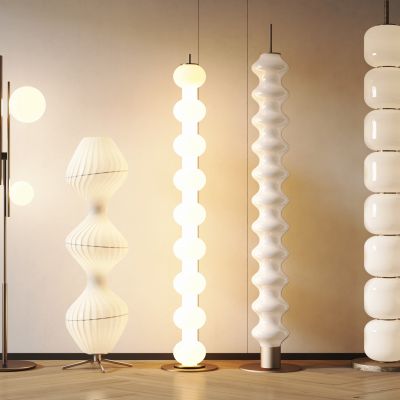 奶油风落地灯