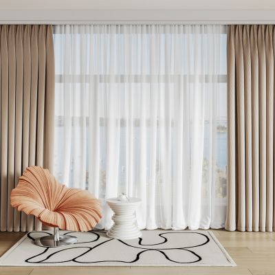 现代窗帘 窗纱