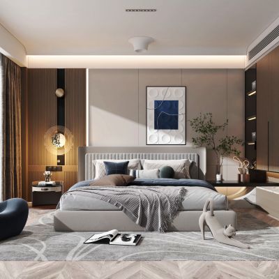 现代轻奢卧室