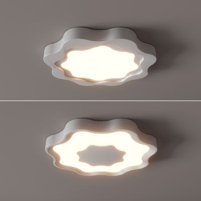 现代吸顶灯 花瓣吸顶灯 圆形 几何 卧室 客厅 儿童房 简约吸顶灯