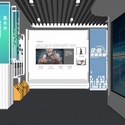 现代科技展厅 文化展厅 商业展厅 文化墙 宣传栏 企业墙