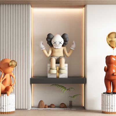 现代饰品公仔摆件