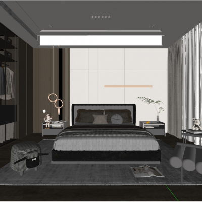 现代轻奢卧室