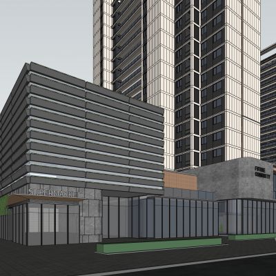 现代商业多层  商业街 商业综合体