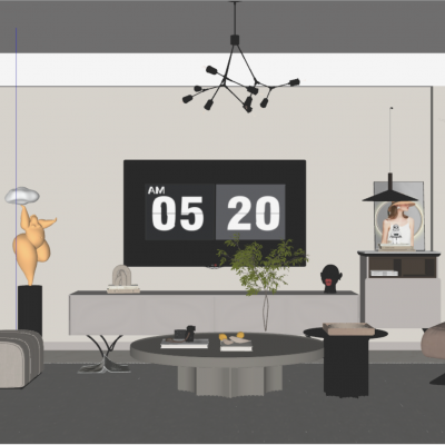 现代简约客餐厅