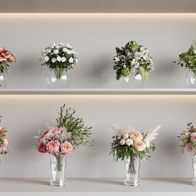 玫瑰花花瓶组合