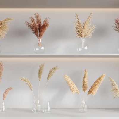 侘寂花瓶花艺组合