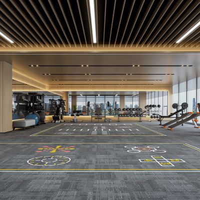 现代酒店健身房