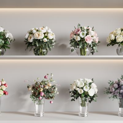 玫瑰花花瓶组合