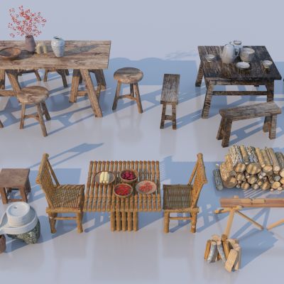 现代乡村小品3D模型