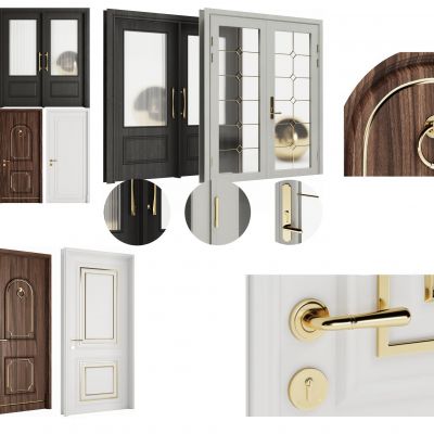 法式简约轻奢房间门