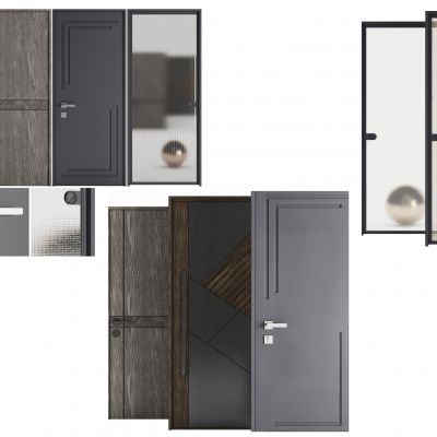 现代简约单开房间门