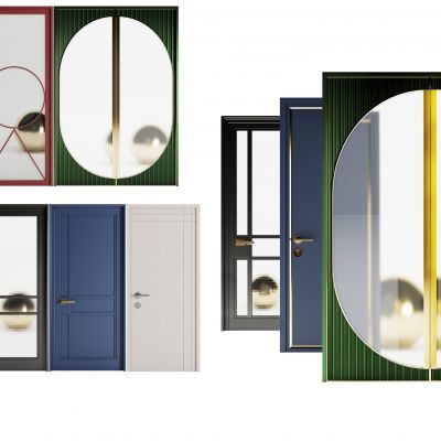 现代简约单开房间门