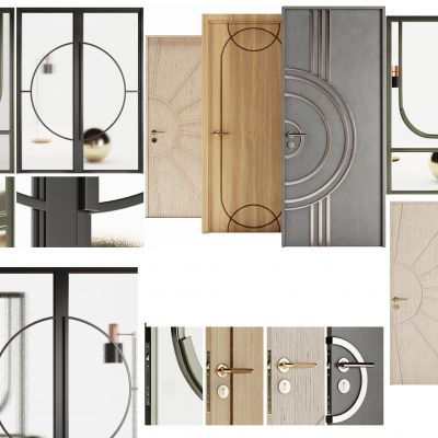 现代简约单开房间门