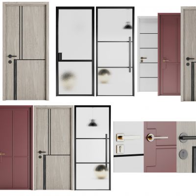 现代简约单开房间门