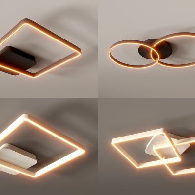 现代简约大气高档客厅灯 卧室灯 吸顶灯 方形几何形灯具组合