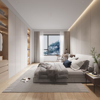 现代诧寂风卧室
