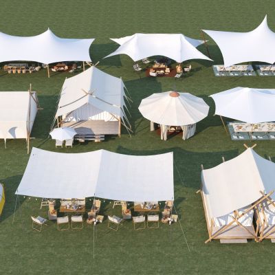 现代露营帐篷3D模型