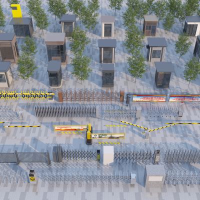 现代岗亭3D模型