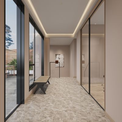 现代诧寂风走廊