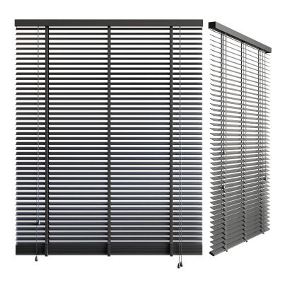 现代极简百叶帘 黑白百叶帘3D模型