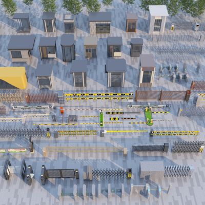 现代岗亭3D模型