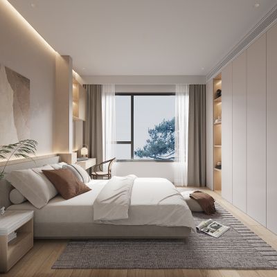 现代诧寂风卧室