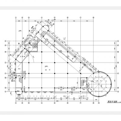 小区会所设计结构建筑施工图