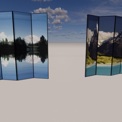 风景屏风