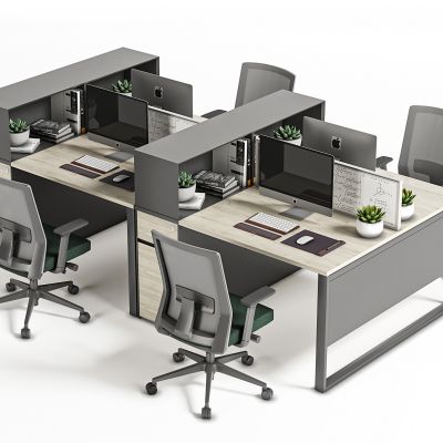 现代办公桌椅组合