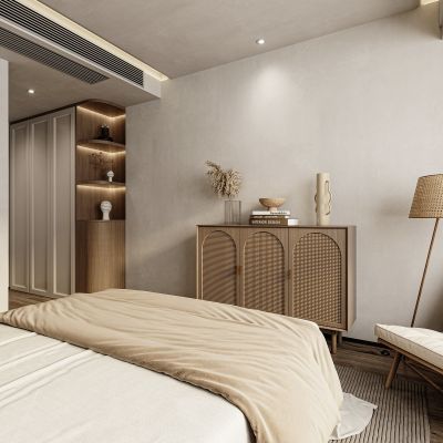 诧寂风卧室，卧室，衣柜，