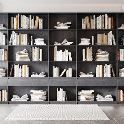 现代书柜 装饰柜 书籍摆件