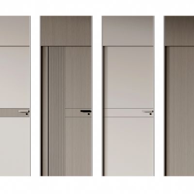 现代单开门 简约房间门 轻奢单开门 极简房间门 平开门 木门 门组合